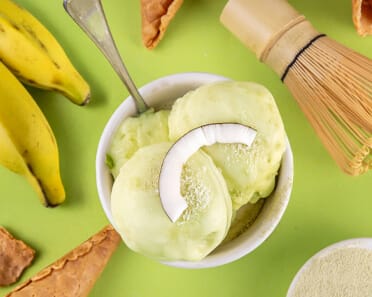 Przepis na Lody Matcha z Bananem i Kokosem