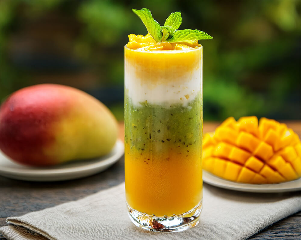 Mango green tea tonic z zieloną herbatą sencha i musem z mango