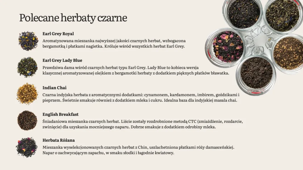 Polecane herbaty czarne Demmers dla gastronomii