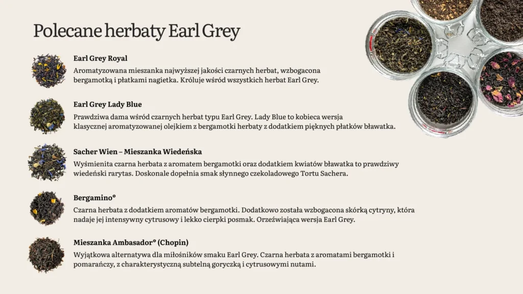 Polecane herbaty Earl Grey Demmers dla gastronomii