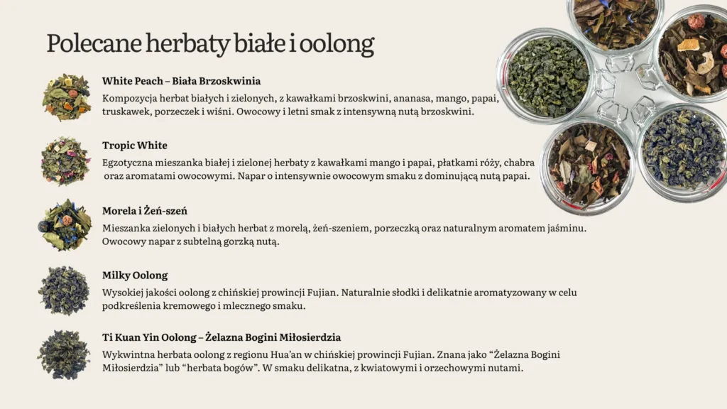Polecane herbaty białe i oolong Demmers dla gastronomii
