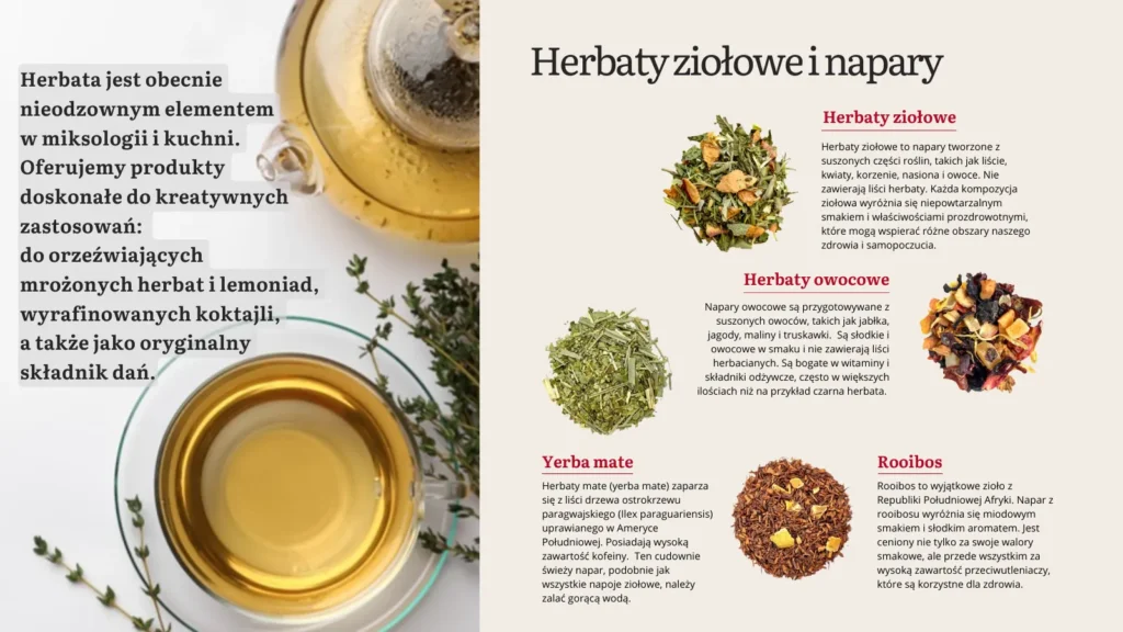 Herbaty ziołowe, owocowe, rooibos i yerba mate w ofercie Demmers