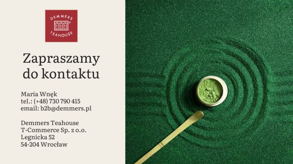 Kontakt do działu B2B Demmers Teahouse
