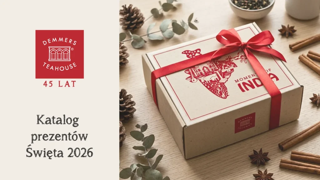 Katalog prezentów świątecznych Demmers Teahouse 2026, okładka