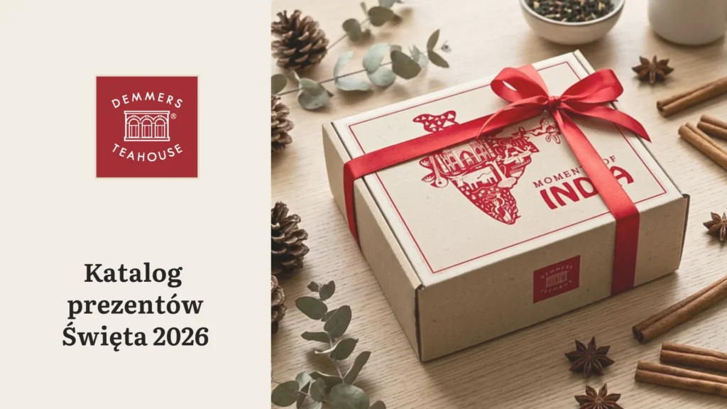 Katalog prezentów świątecznych Demmers Teahouse 2026, okładka