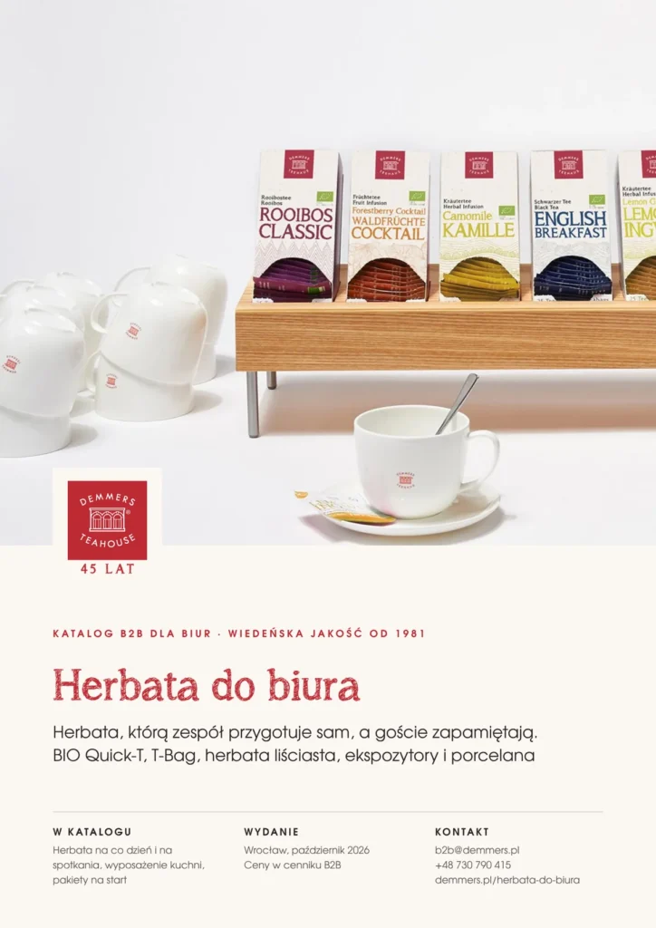 Katalog Demmers Teahouse: herbata do biura
